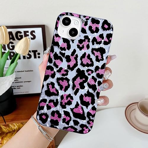 Miniatura 3 de J.west Funda para iPhone 15 Plus de 6.7 pulgadas, suave, delgada, esmerilada, transparente, con diseño de flores, bonita funda protectora de