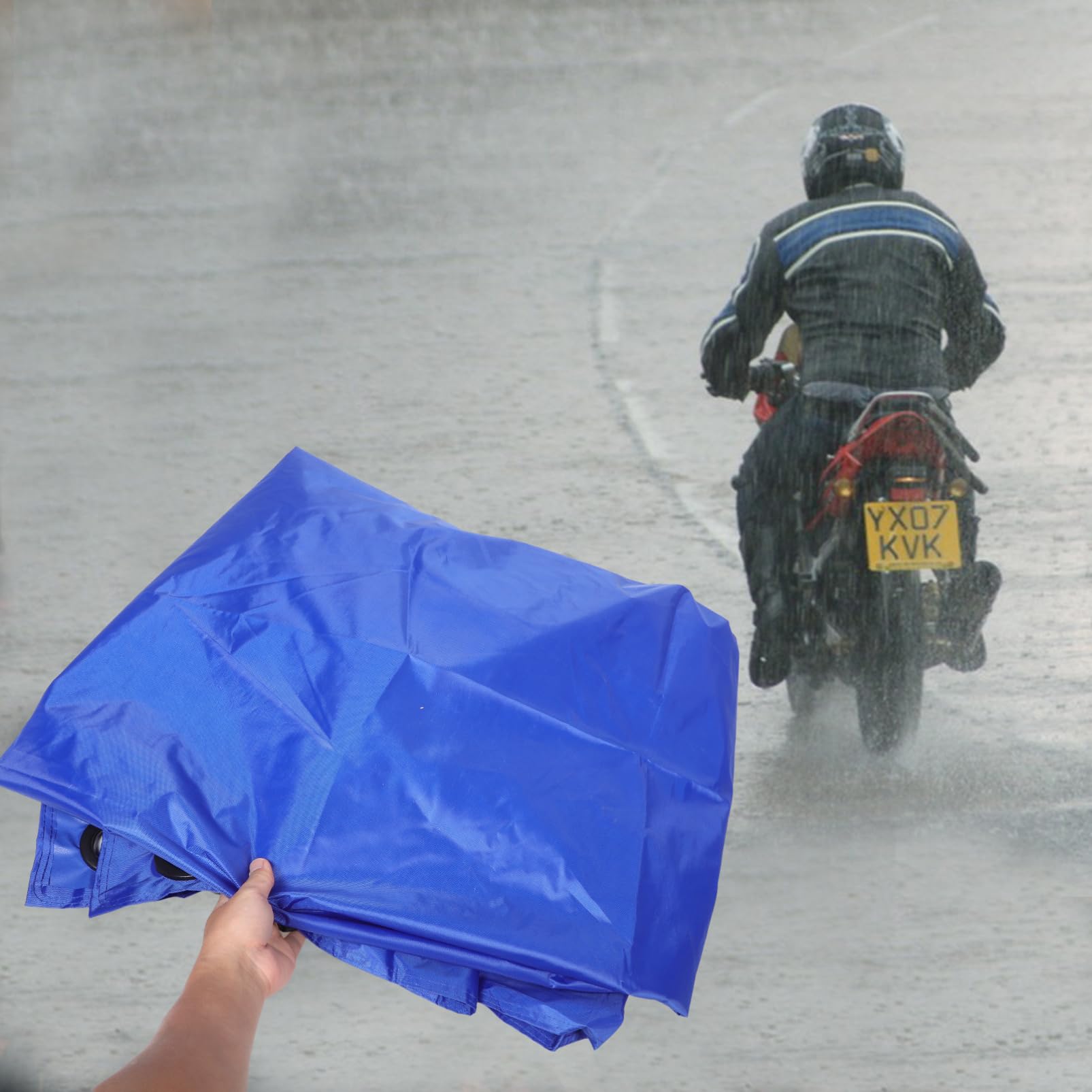 Mobestech wasserdichte Motorradabdeckung Aus Allwetter-Schutz Für Elektrofahrräder Fahrräder Und Motorräder Uv-beständig Für Umfassenden Schutz Und Einfache Handhabung