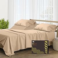 Vista 43 de Mayfair Linen Sábanas de 100% algodón egipcio tamaño individual, juego de sábanas de 1000 hilos de algodón egipcio, 3 piezas (blanco) con bolsillo