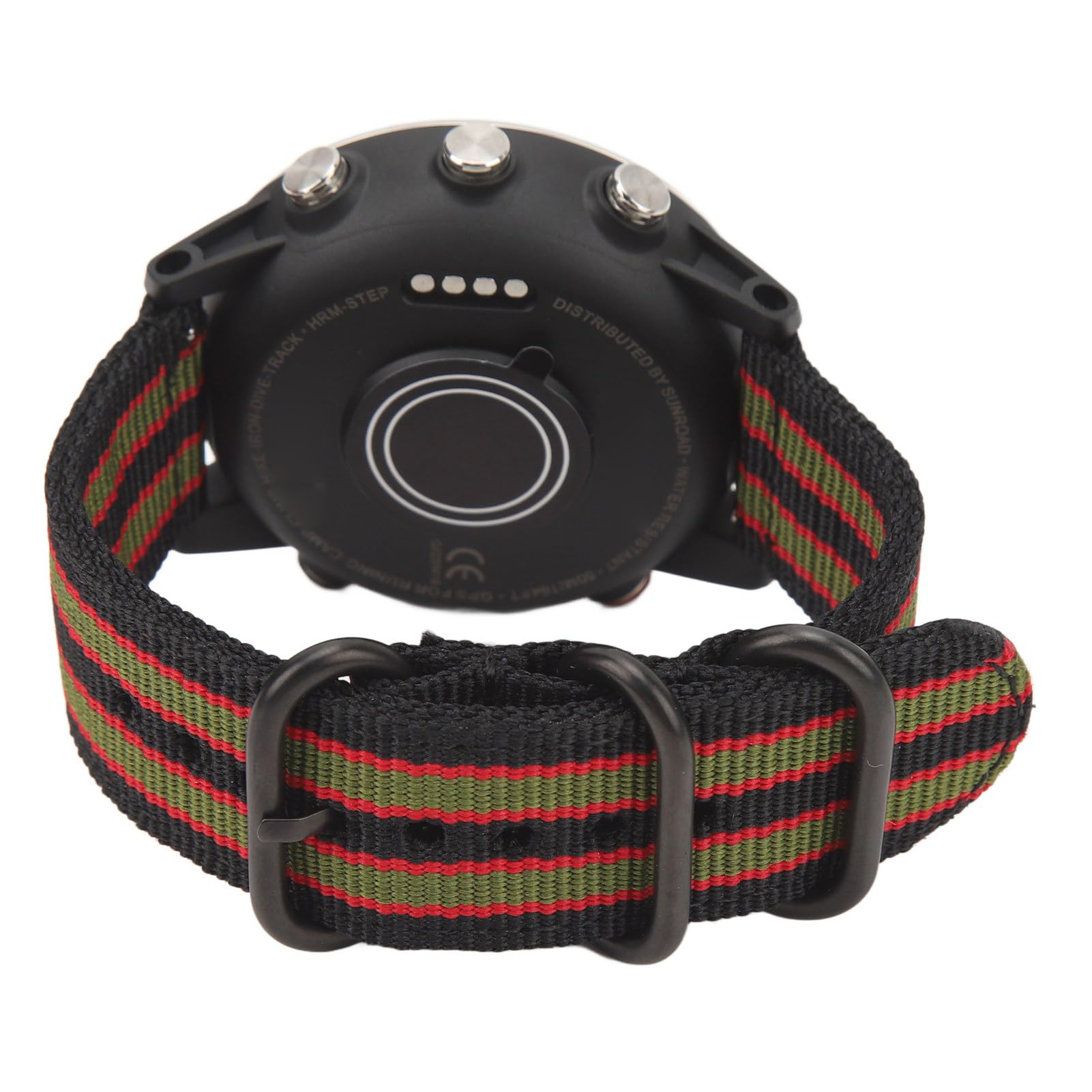 SIXRUN Reloj Inteligente Deportivo, Reloj Inteligente para Hombre Fabricado en Acero Inoxidable y Nylon, 4.0 con App para Montañismo