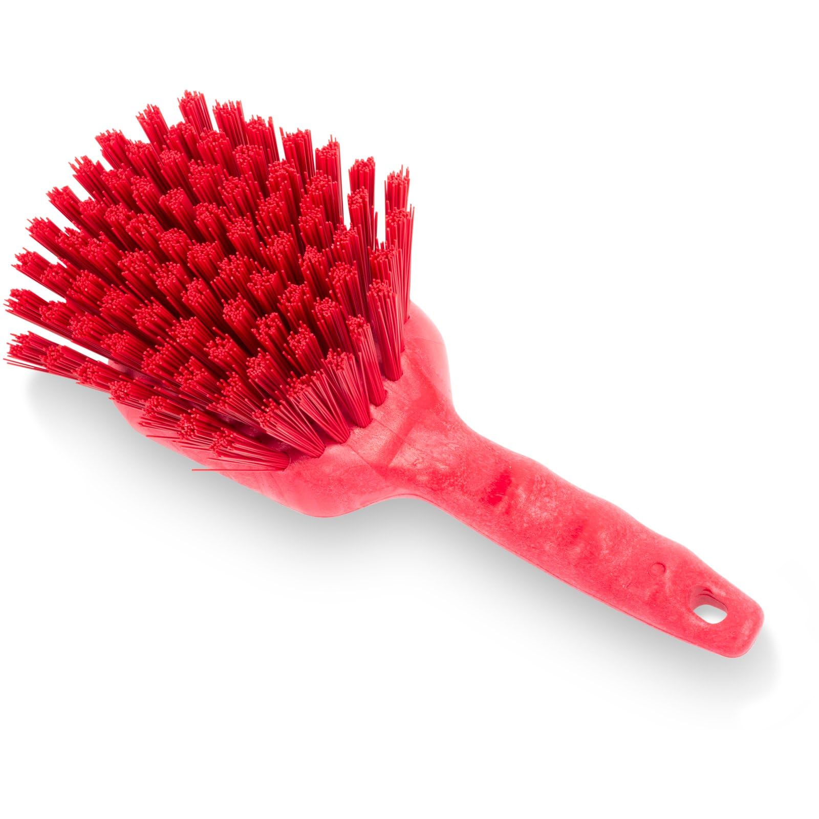 Sparta Lot de 6 brosses à récurer en Plastique avec Trou de Suspension pour Le Nettoyage, 20,3 cm, Rouge
