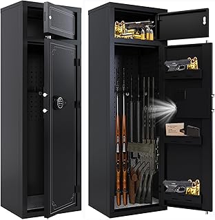 Kaer 10-14 Gun Safe,Rifle Safes for Home,Large Gun Safes for Home Rifle and Pistols,Gun Cabinet for Rifles and Shotguns wi...