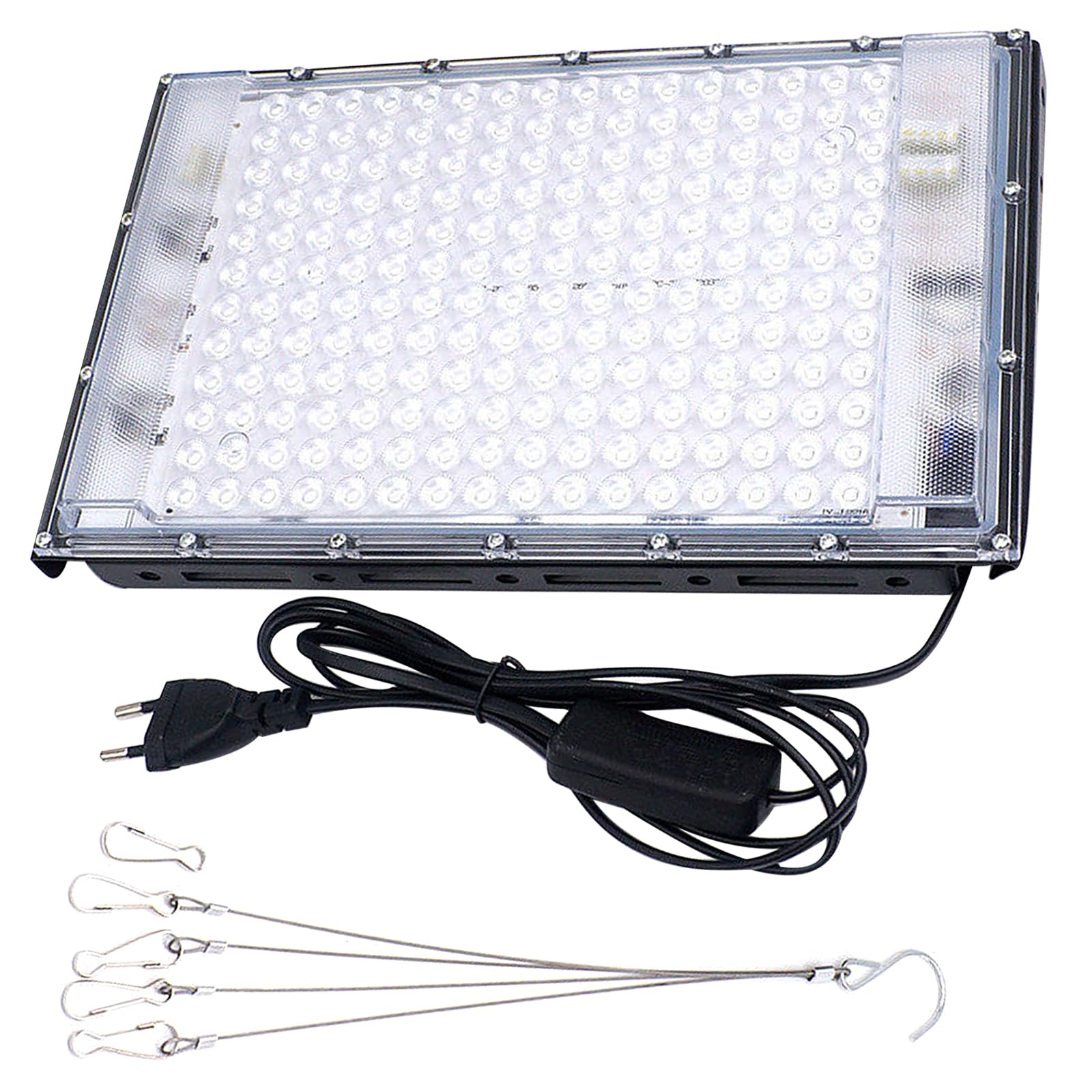 Lámpara de bronceado, solárium para el hogar con 192 piezas LED, luz bronceadora portátil, lámpara de bronceado facial, luz azul completa con soporte y ganchos para colgar para cuerpo y cara (192