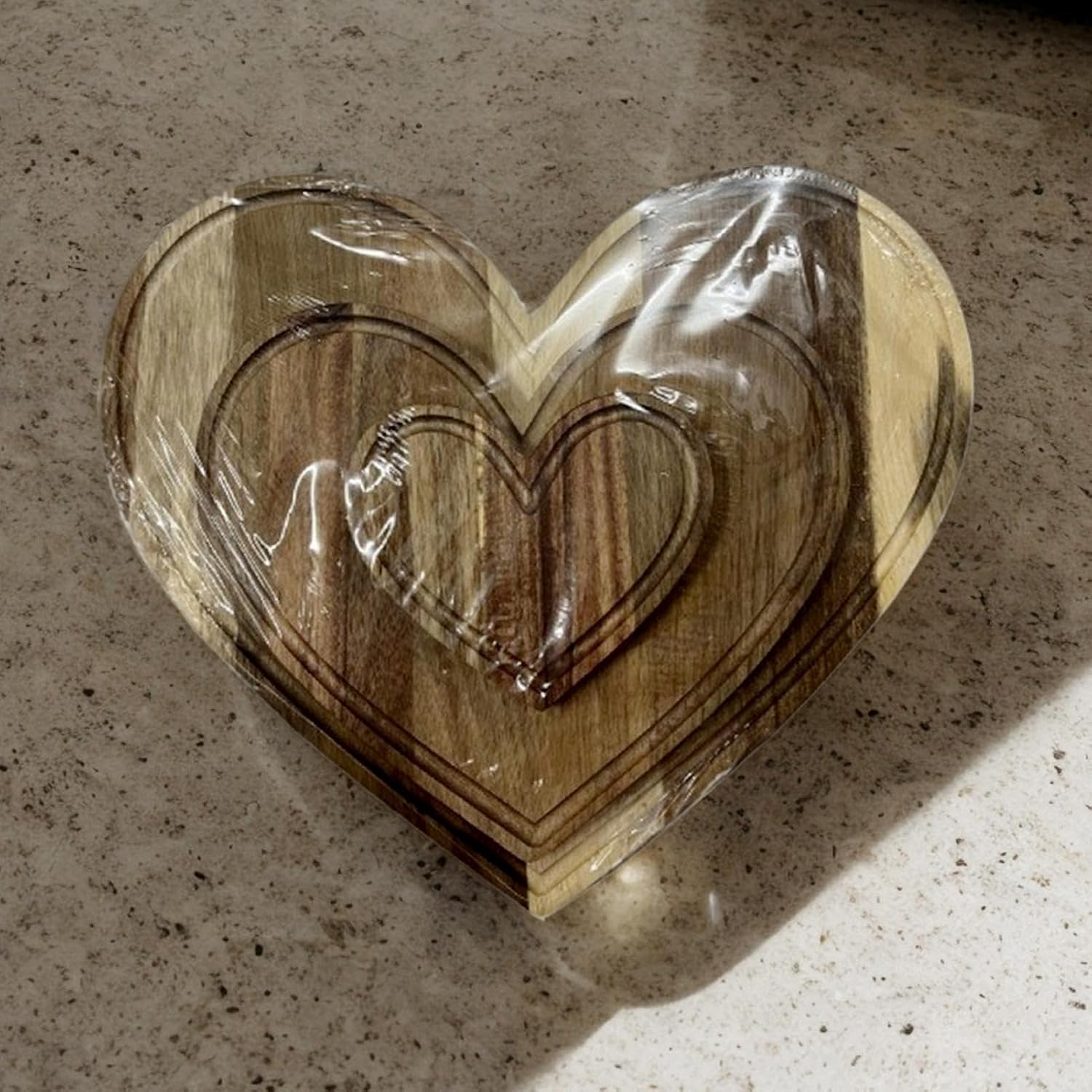 ハート シャルキュトリー ボード,美的デコレーショントレイ,木製のサーブディッシュ - 家族 キッチン ホーム パーティー ピクニッ