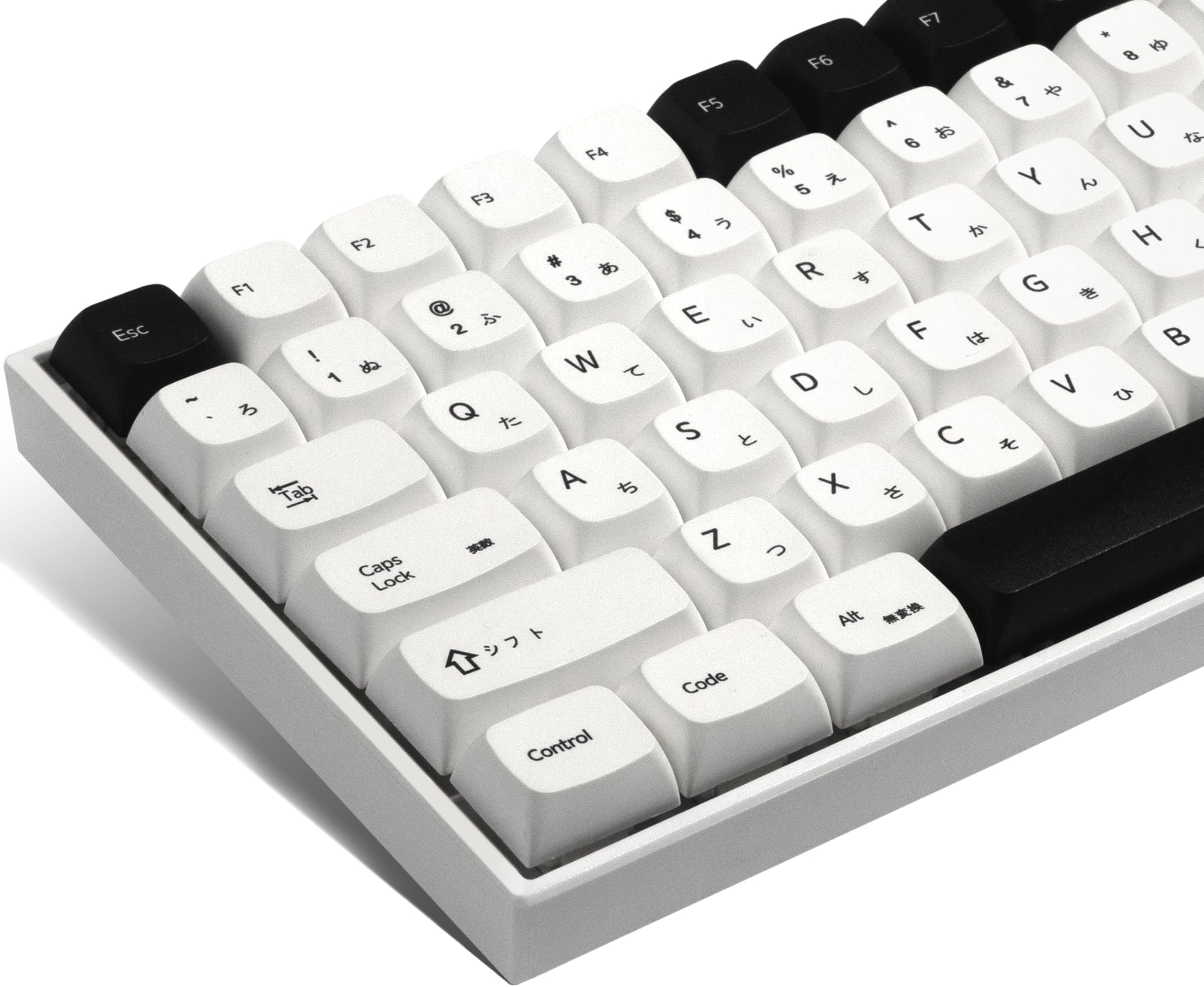 XDA White Keycaps, XVX Japanese PBT Keycap Sets, Bow Key caps 75 Percent Dye-Sublimation Keyboard Keycaps for 61/64/68/84/87/100/104/108 Cherry MX Mechanical Keyboard