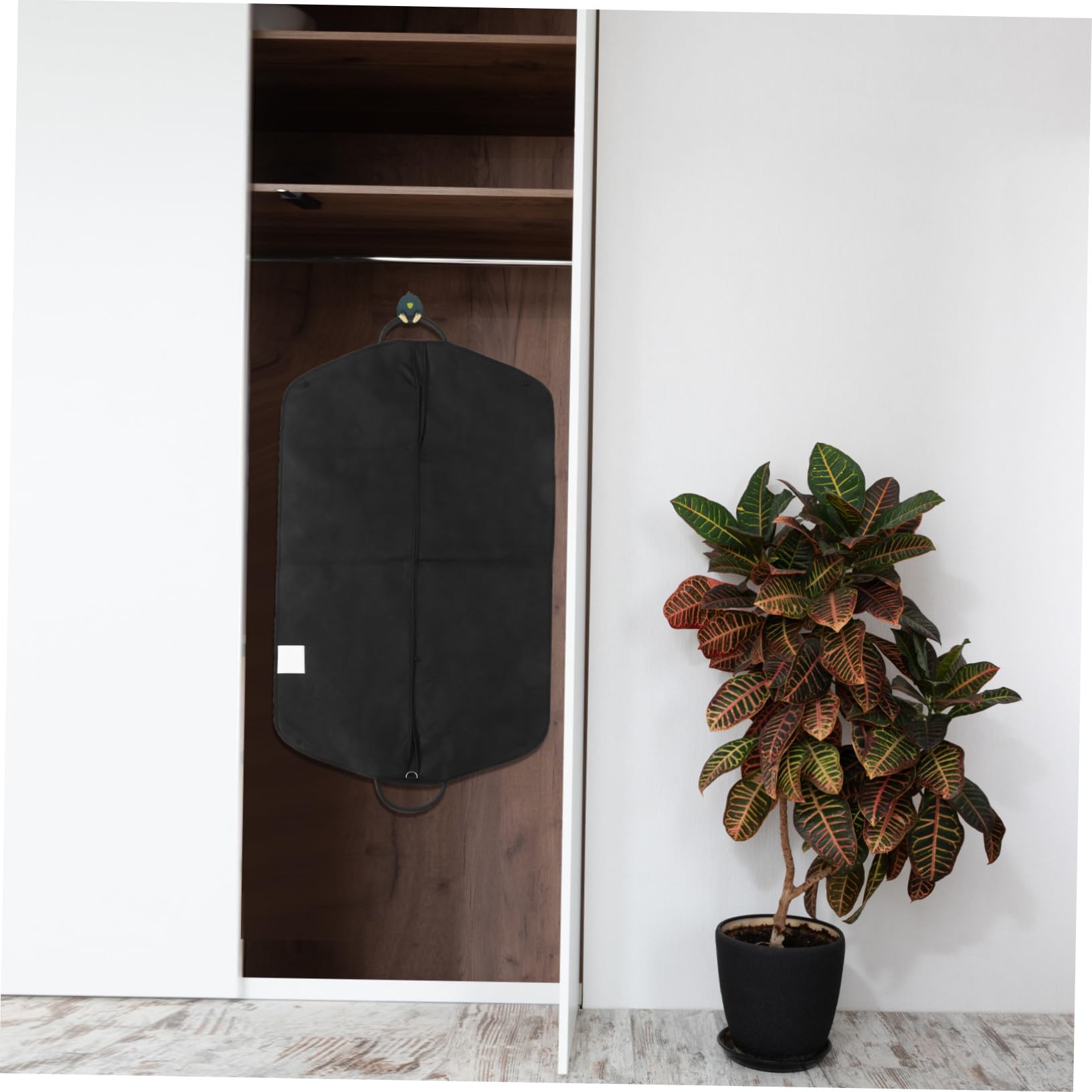 2 Piezas Fundas Ropa No Tejido con Cremallera y Asa Bolsas Protectoras Transpirables y Antipolvo para Trajes Abrigos Chaquetas Para Viajes y Armario