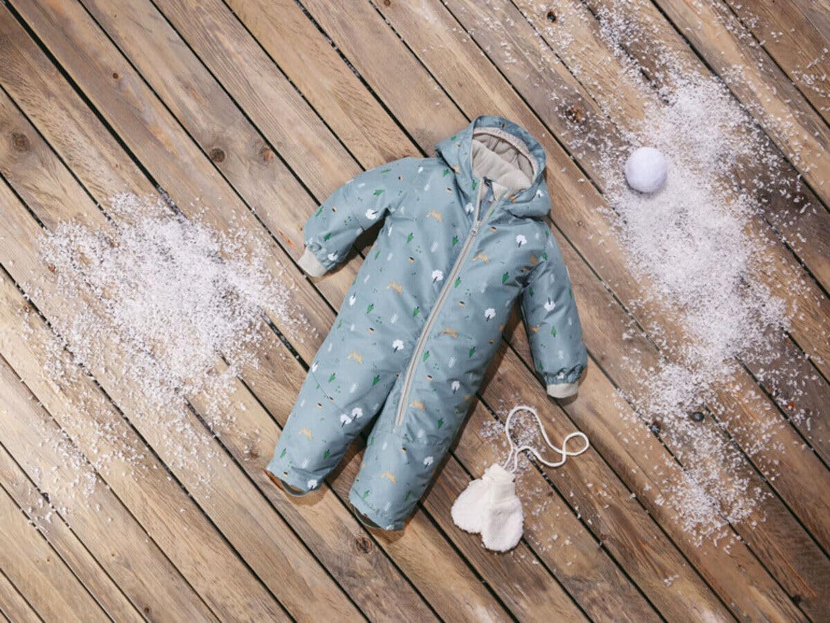 Lupilu Baby Jungen Schneeoverall Overall Winteranzug Schneeanzug Jumpsuit warm gefüttert, Wasserdicht