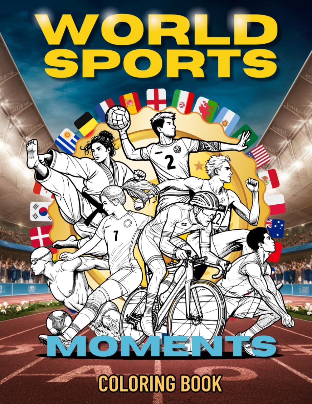 World Sports Moments Coloring Book: Discover and Color Over 55 Sports Celebrated Around the World.