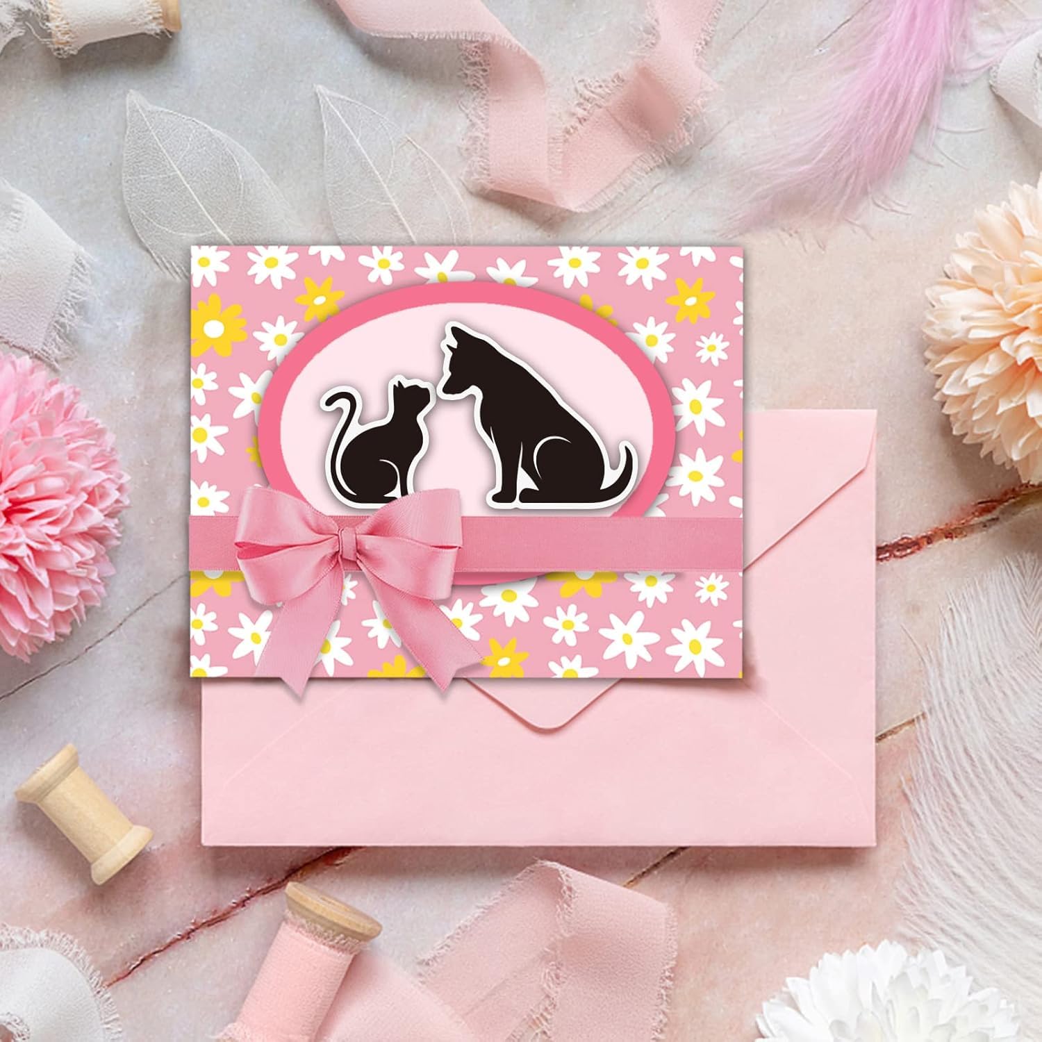 CYFUN DESIGN Set Fustelle E Timbri Con Animali - Matrice In Metallo E Timbro In Gomma Trasparente Per Scrapbooking, Biglietti, Goffratura