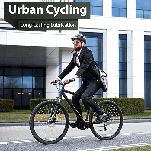 Miniatura 9 de Lubricante de cera de cadena de bicicleta seca de 4 onzas para carretera, bicicleta de montaña, MTB y cadena de bicicleta con nanopartículas de