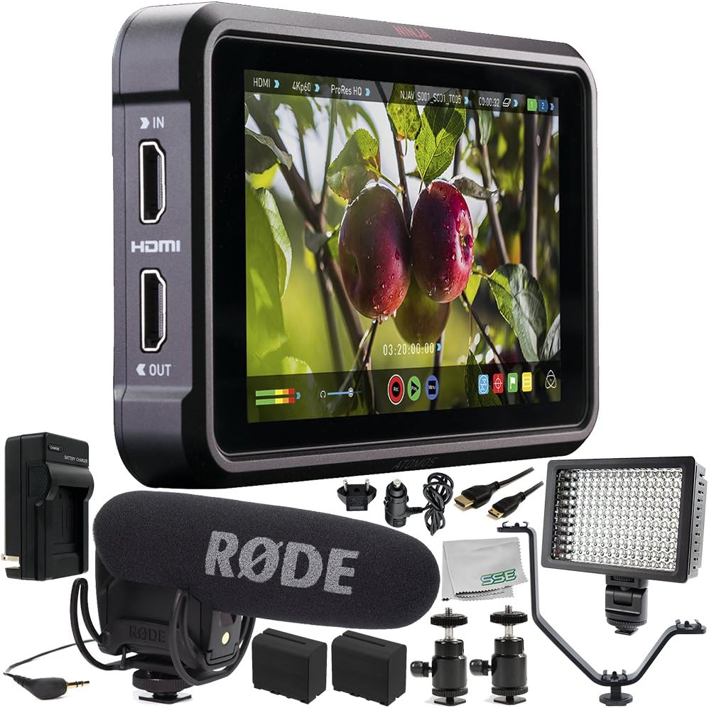 Atomos Ninja V 5" 4K HDMI Recording Monitor 11PC Accessory