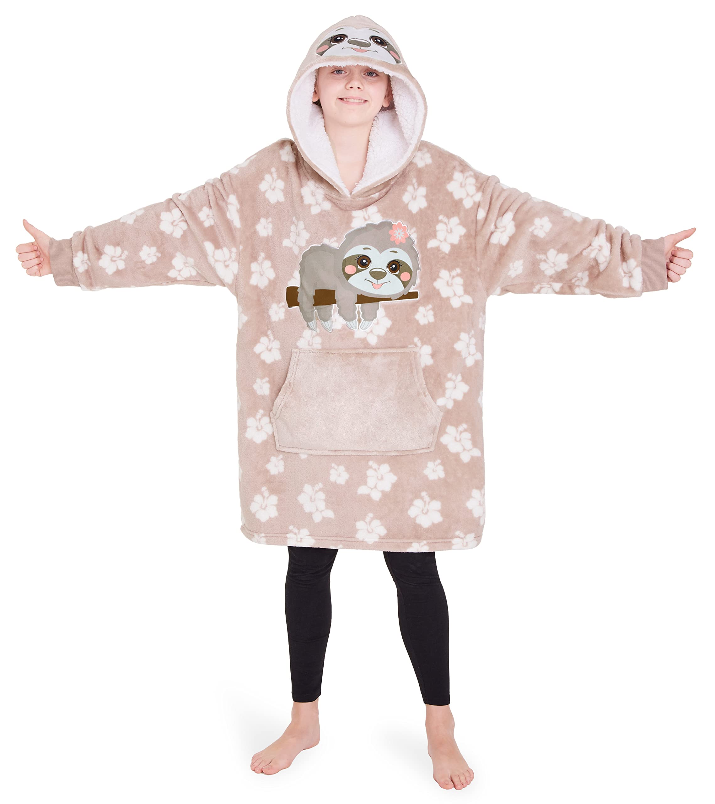 CityComfort Felpa Coperta Oversize con Cappuccio Bambina Ragazza