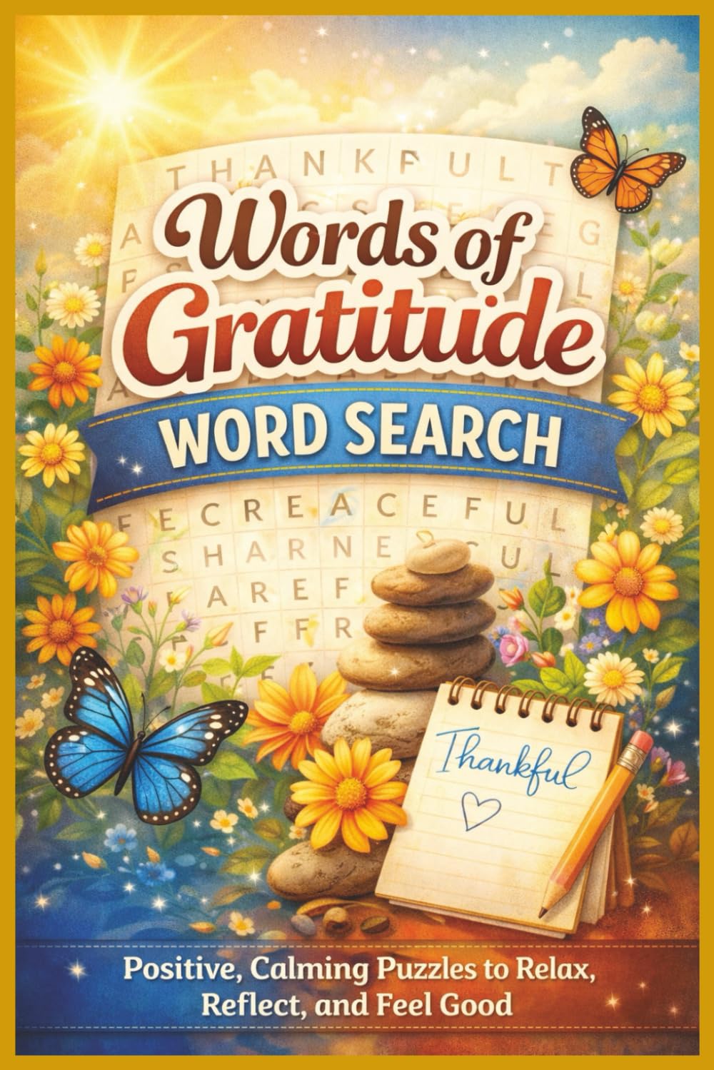 Words of Gratitude Word Search: Positive, Calming Puzzles to Relax, Reflect, and Feel Good (Word search books collection)