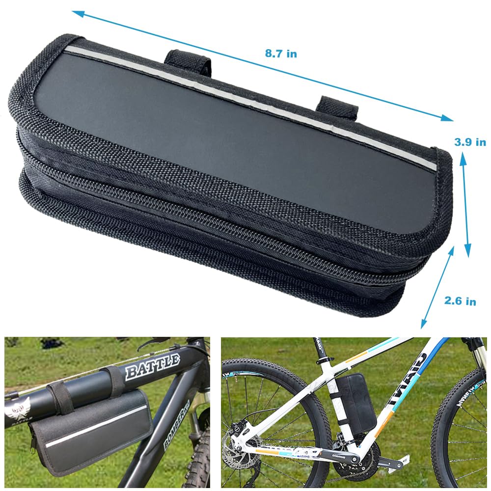 KITBEST Kit di attrezzi per la riparazione della bicicletta, kit di strumenti per la riparazione delle forature della bicicletta, contiene 16 in 1 strumento multifunzione per bicicletta, bicicletta,