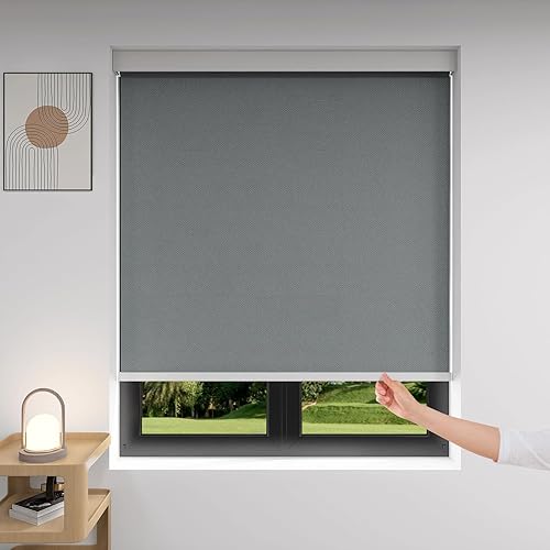 ZSTARR Persianas sin cordones personalizadas, persianas opacas, persianas enrollables impermeables, adecuadas para ventanas, habitaciones familiares