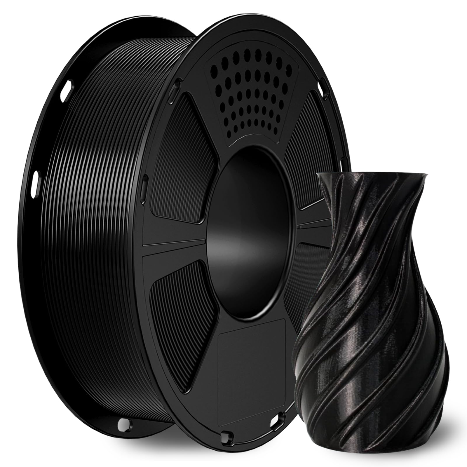 GIANTARM PETG Filament 1,75 mm schwarz für 3D-Drucker 1 kg Spool, PETG_(Polyethylenterephthalat_glykolmodifiziert)