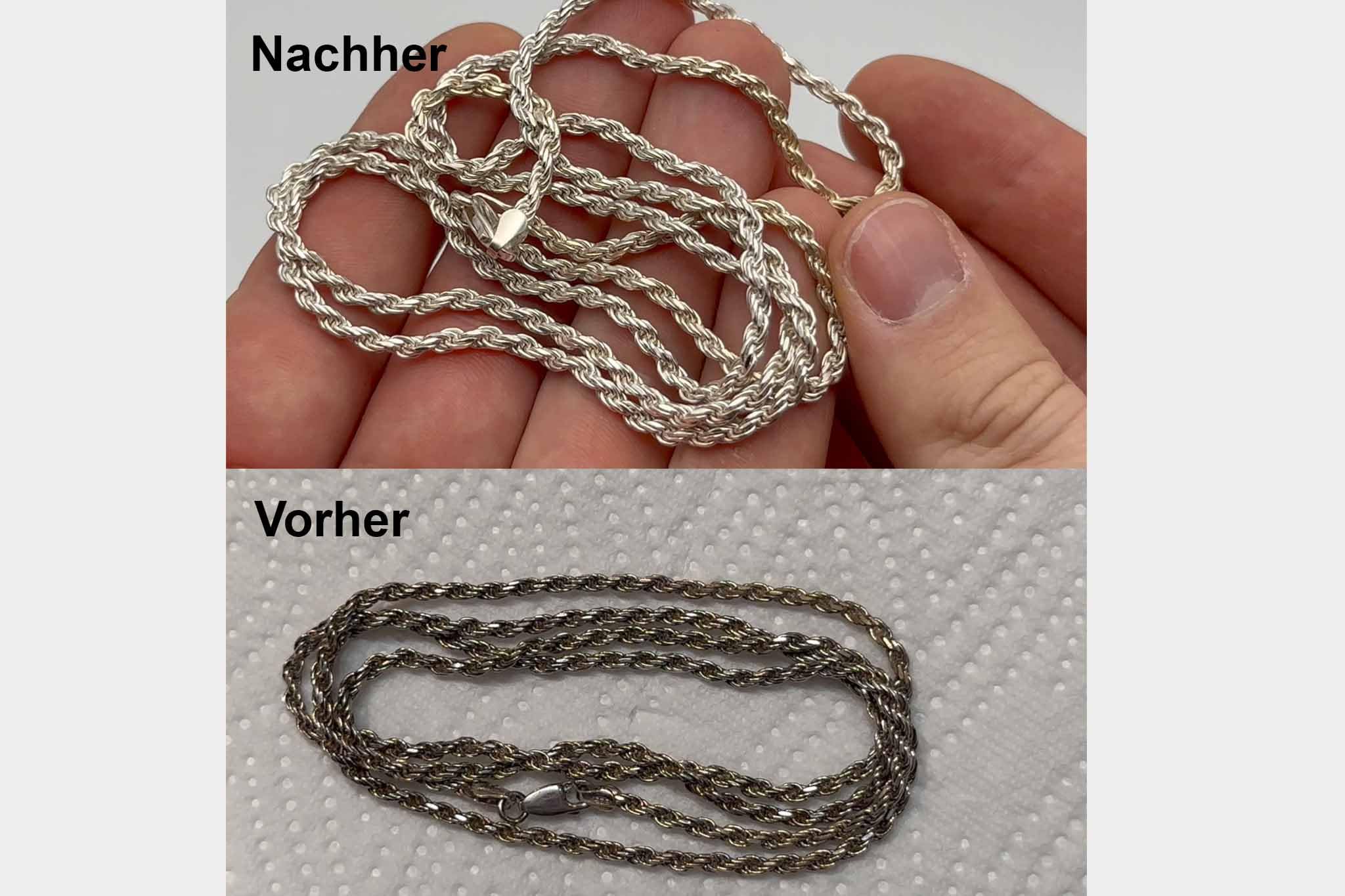 Universalreinigungsbad: 1L; Silberbesteck Reinigungs-Set; Silberbesteck reinigen leicht gemacht!