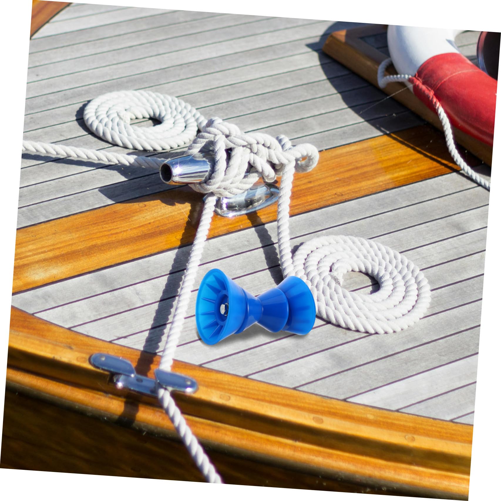 SHINEOFI Kit Rulli Superiori per Rimorchio Barca Blu Pu Plastico Lega | Kayak e Boat Trailer, Trasporto Carico e Alaggio, Installazione Rapida, Lunga Durata