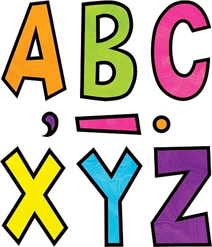 Teacher Created Resources Brights 4Ever - Letras divertidas de 7"