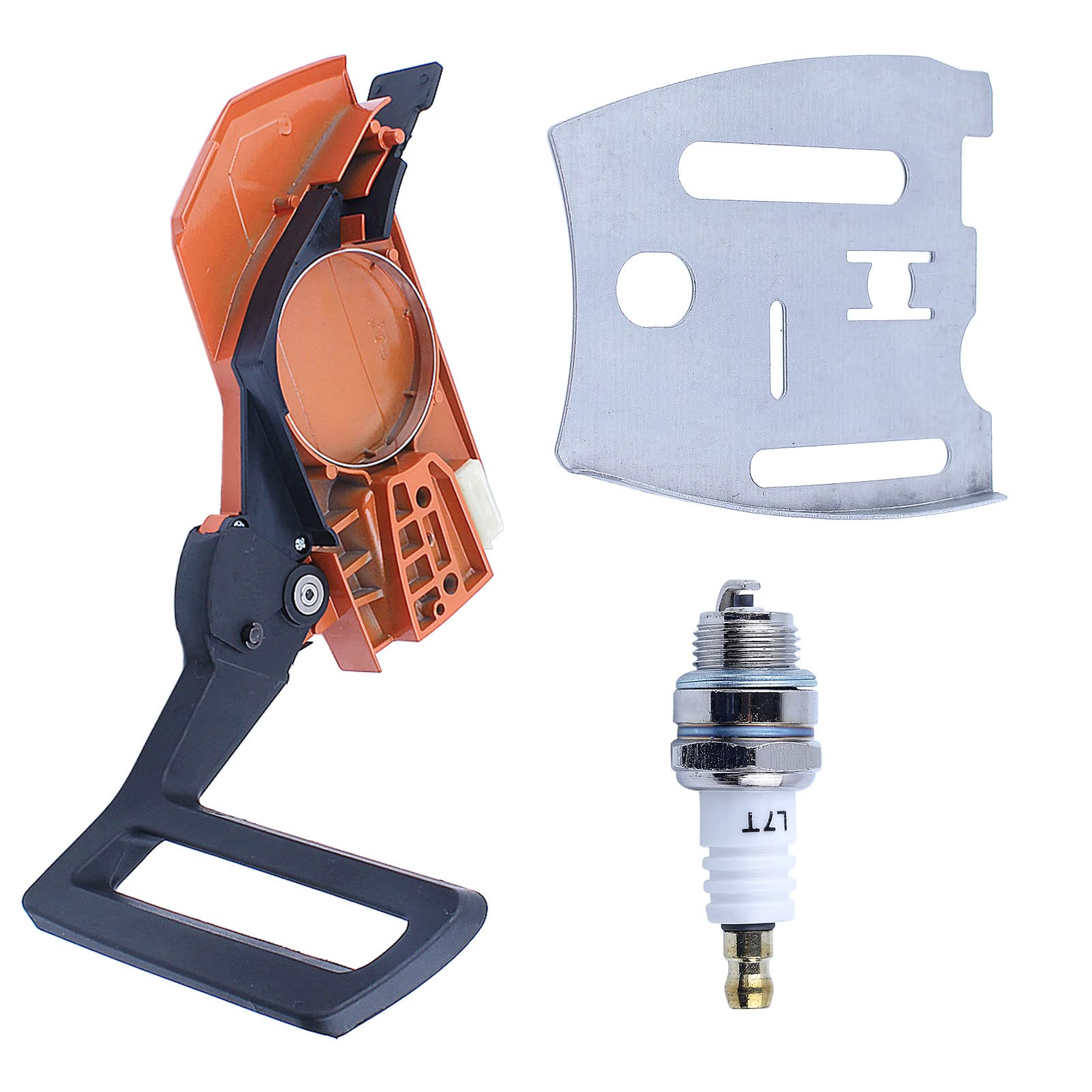Kit de Placa de Barra de protección de manija de Cubierta Lateral de Freno de Cadena for Manguito de buje de Motosierra 61 66 266 268 272