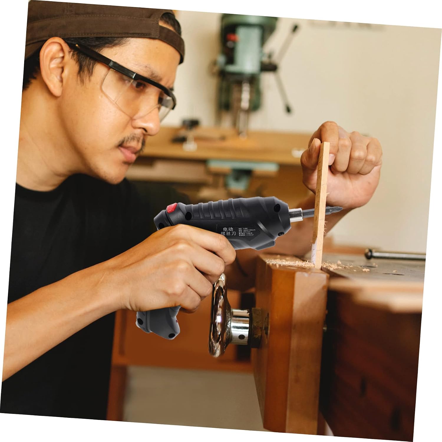 1set Electric Screwdriver Kit Rechargeable Cordless Drill Accessory Ergonomic Light for Home Use Compact and Practical Tool for Projects