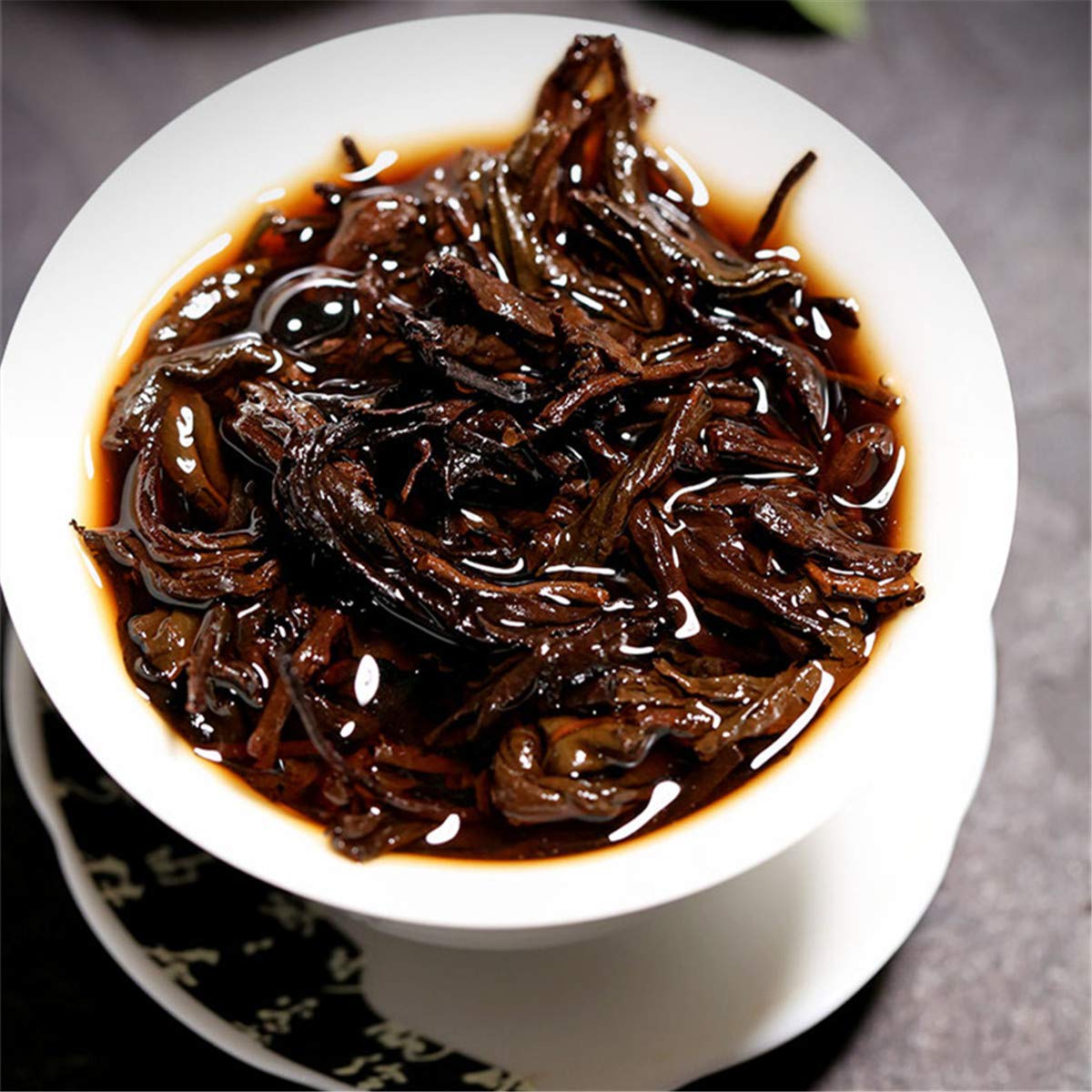 HELLOYOUNG Pu-Erh Tee 500g (1.1LB) Reifer Pu'er Tee Alter Puer Tee Schwarzer Tee Gekochter Pu-Erh Tee Chinesischer Tee Gesunder Puerh Tee Roter Tee Grüner guter SHU Cha