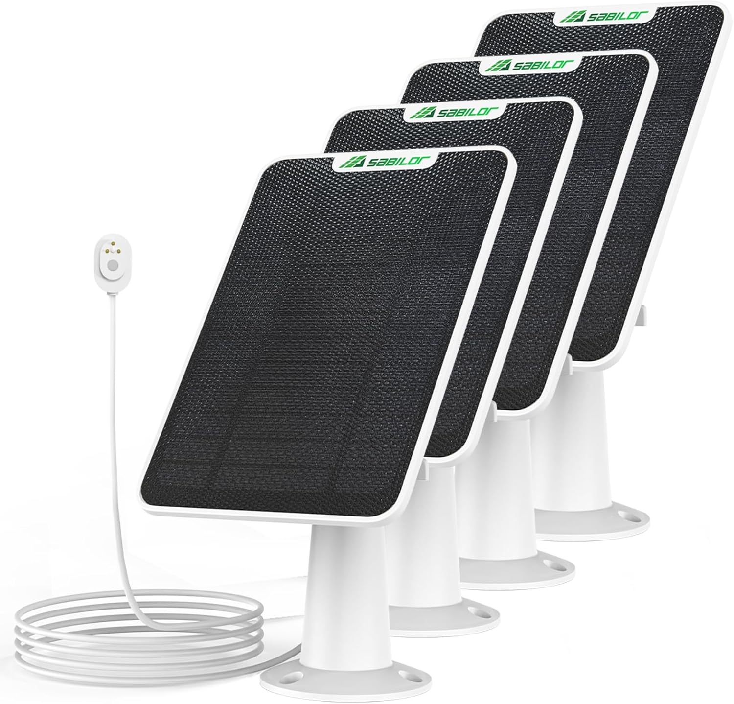 6W Solar Panel Charger for Arlo Camera, IP65 Waterproof Solar Power Charging Panel Pack with 13.1ft Charger Cable, Compatible with Arlo Ultra/Ultra 2/Pro 3/Pro 4/Pro 3 Floodlight/Pro 5S, 4 Pack 6W Solar Panel Charger for Arlo Camera, IP65 Waterproof Solar Power Charging Panel Pack with 13.1ft Charger Cable, Compatible with Arlo Ultra/Ultra 2/Pro 3/Pro 4/Pro 3 Floodlight/Pro 5S, 4 Pack
