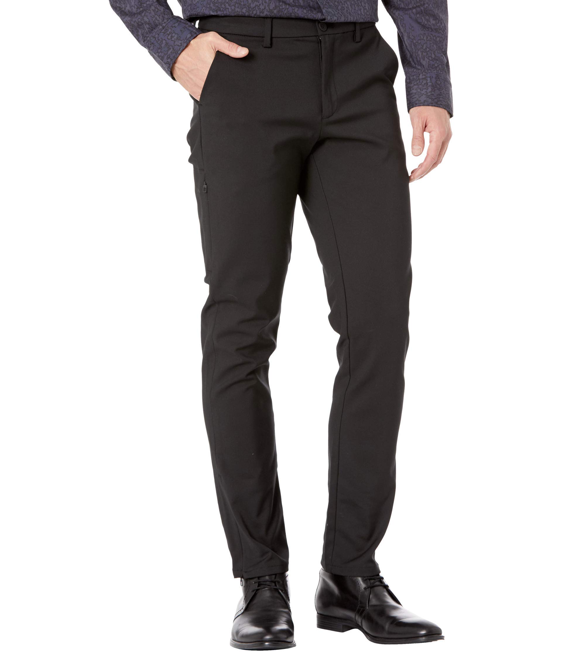 balenciaga fitted dress Perry Ellis Men's Slim Fit Gabardine Suit Pants in Charcoal/gray, Size 34, Polyester/Elastane