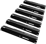 Unicook Heavy Duty Adjustable Porcelain Grill Heat Plate Shield, Heat Tent, Burner Cover, Flame Tamer, Flavorizer Bar for Gas Grill, Extends from 11.75" L up to 21" L, 4 Pack