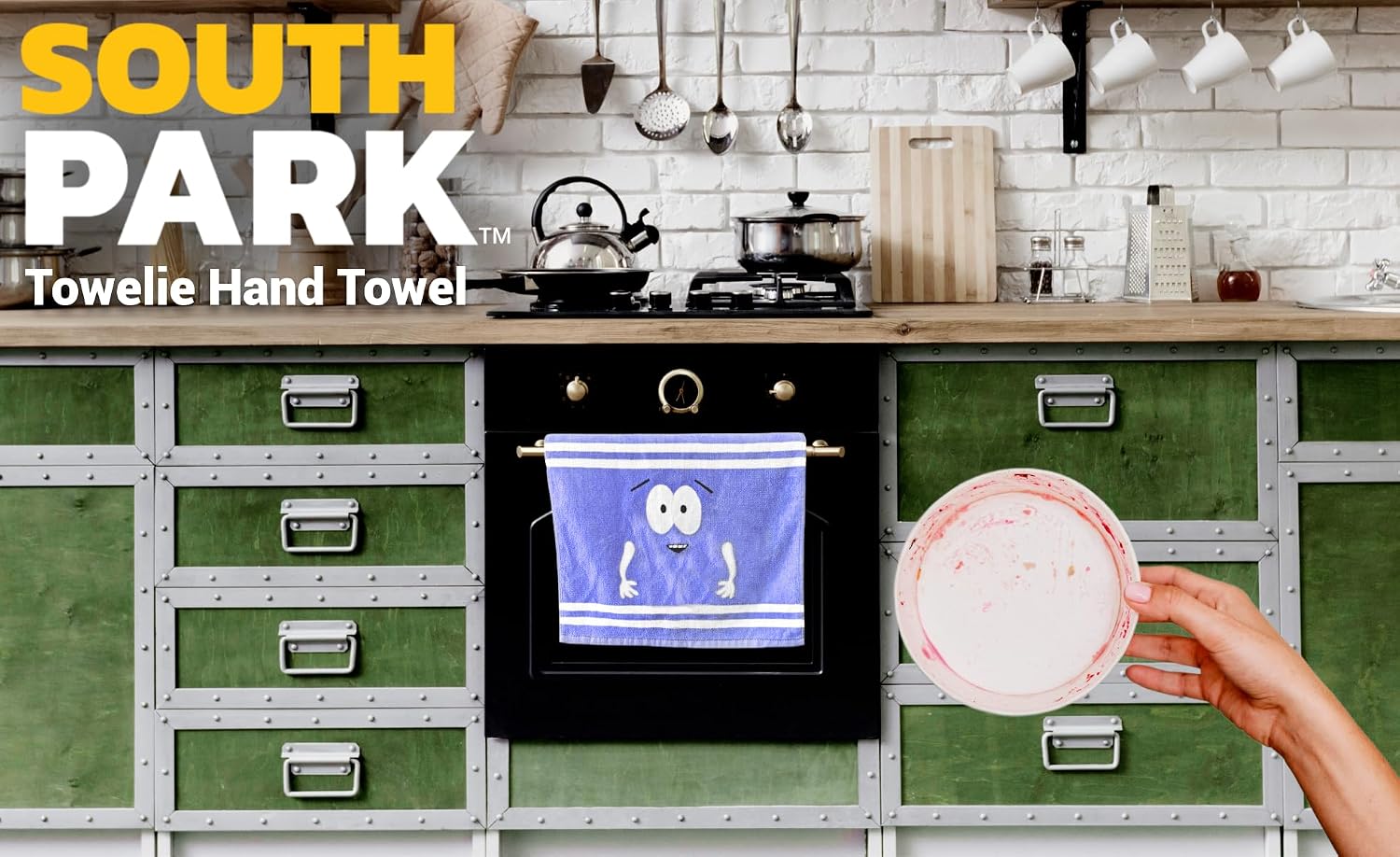 South Park Towel | Towelie Hand Towel | Southpark Beach Towel Small | Wanna Get High Gift | 23x13.5 Inches | Officially Licensed