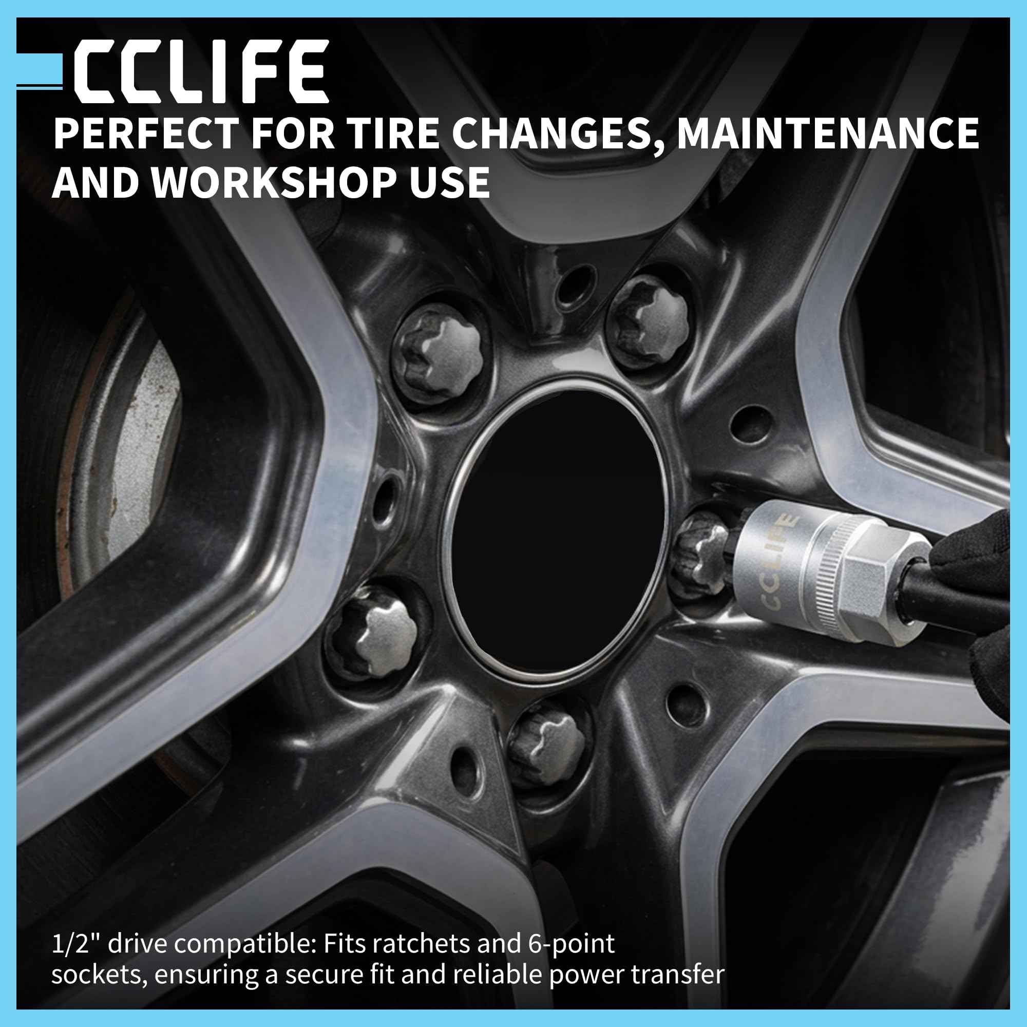 CCLIFE Felgenschloss Adapter Set 22-tlg. kompatibel mit BMW