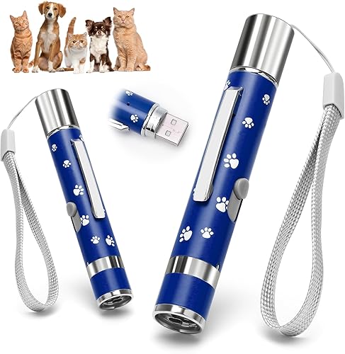 EAWONGEE Juguetes para gatos, juguete interactivo para gatos con 7 modos de proyección de luz, juguete interactivo para gatitos y perros para