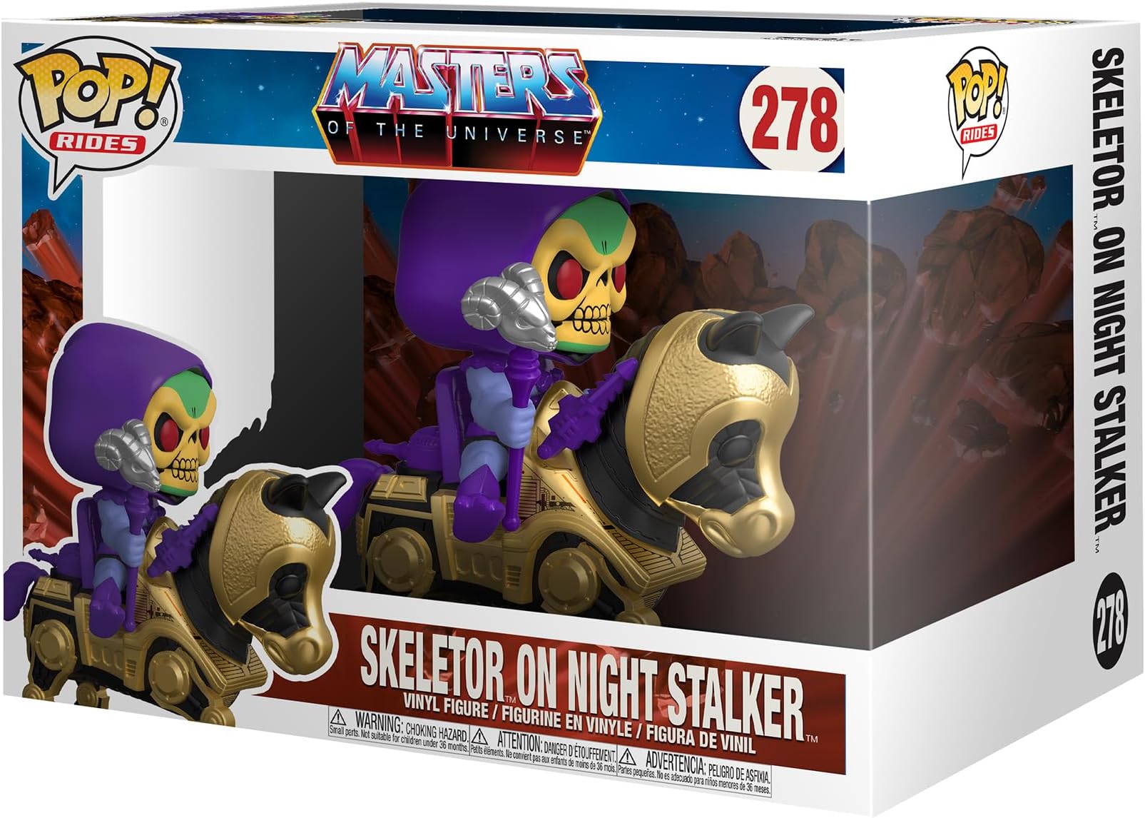 POP Rides Retro Toys: Master's of The Universe - Skeletor with Night Stalker,Multicolor,56201