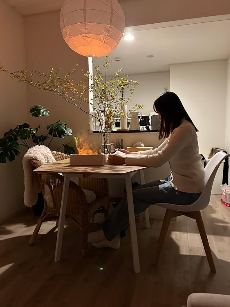 Lovaroma ハイブリッドアロマ火湿器 ハイブリッドアロマ火湿器／3色カラー／お手入れカンタン