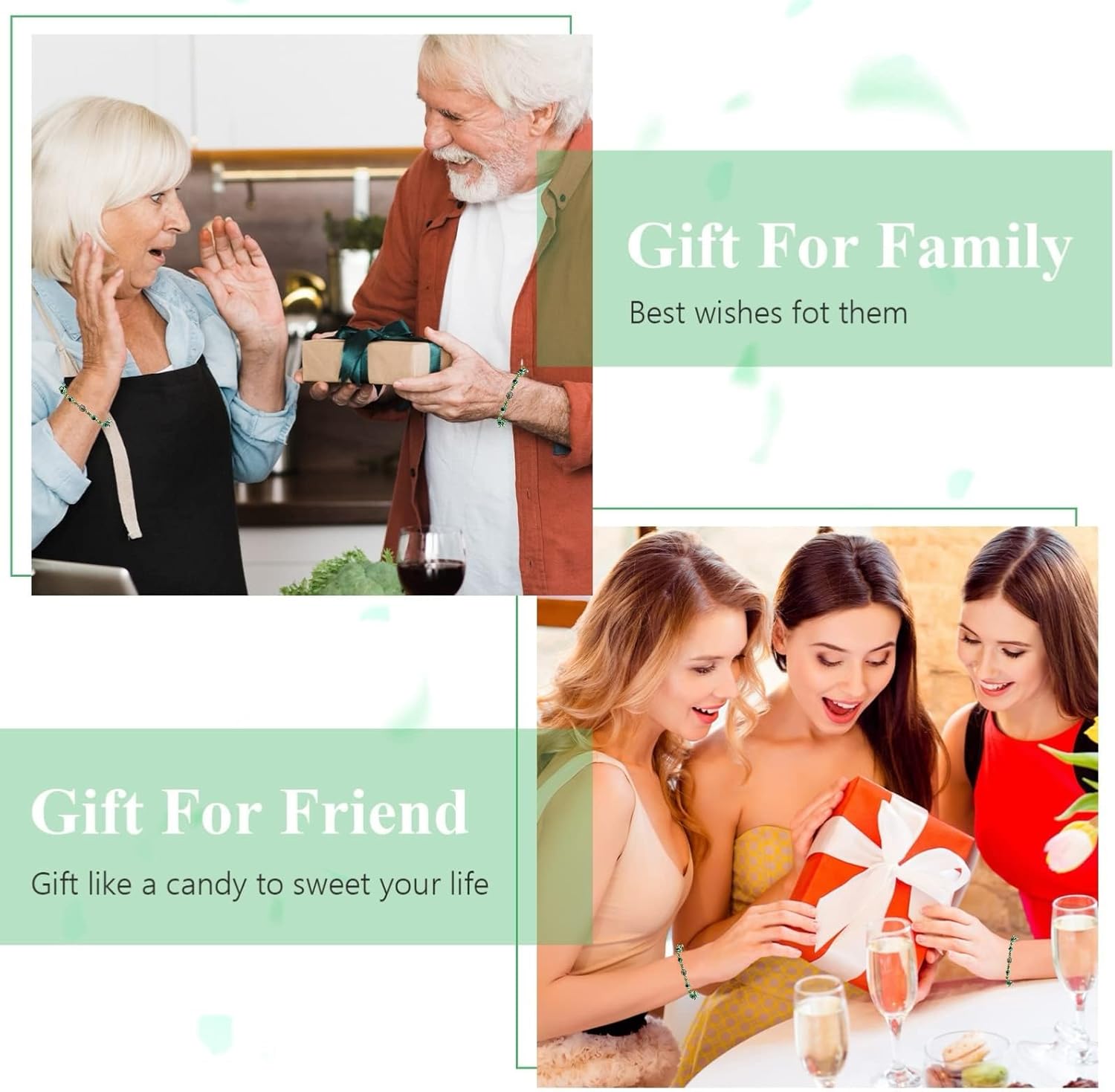 Bovemee 24PCS Virgin Mary Bracelets，Green Saint Jude bracelet Rosary Handmade Mexican bracelets,Virgen de Guadalupe Bracelet San Judas Tadeo Gift For Men Women - Image 6