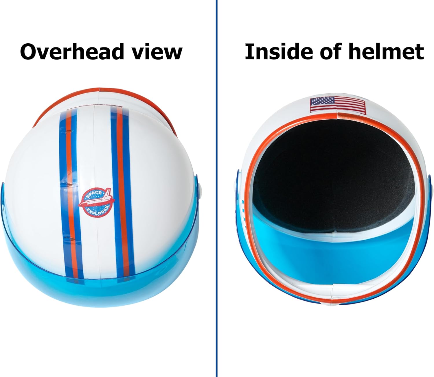Rubies Charades Unisex Adult Astronaut Helmet Costume Headwear, White, Standard US