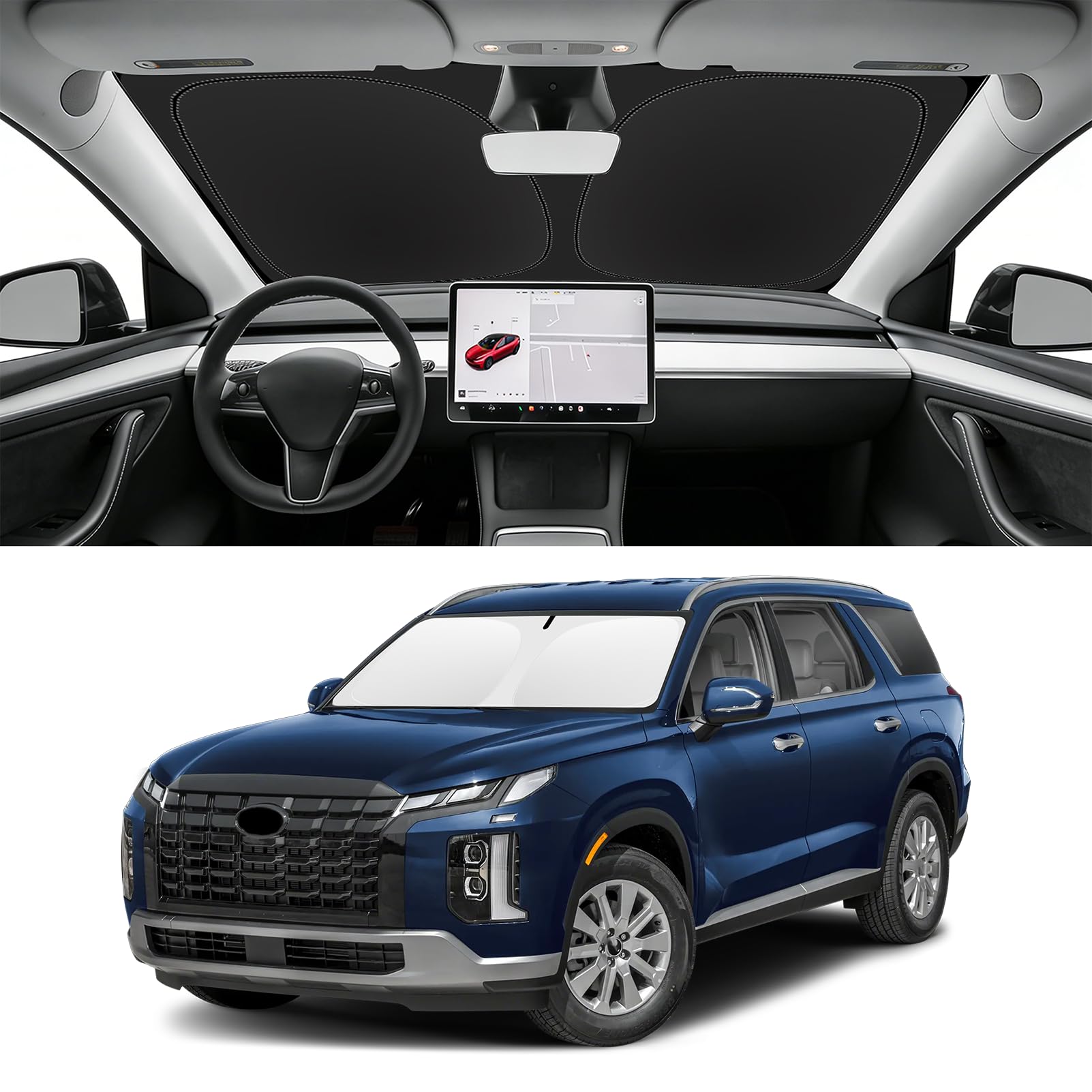 Custom Fit Windshield Sun Shade for Hyundai Palisade 2020-2025