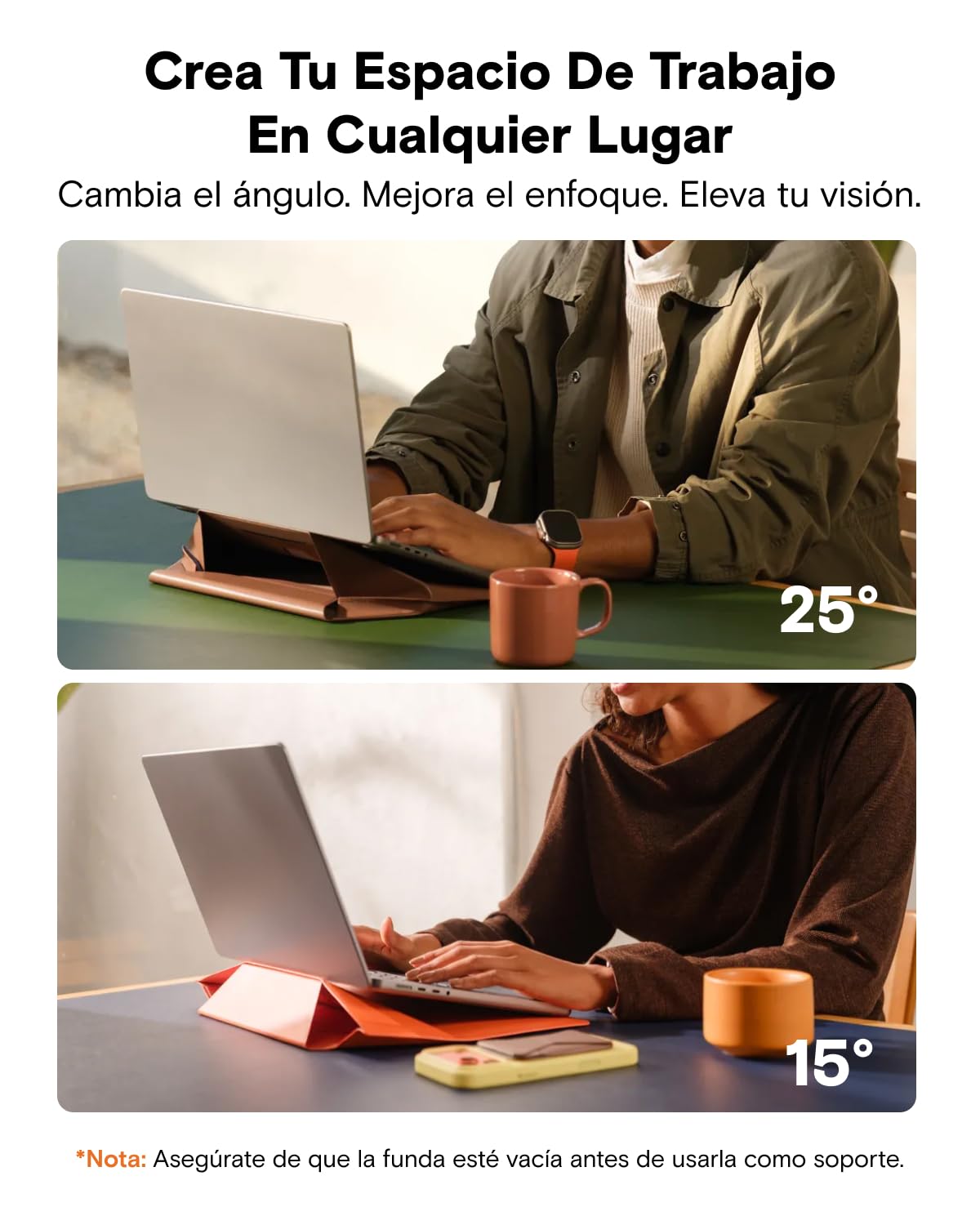 MOFT Funda de Transporte para portátil y Soporte, Almacenamiento expandible, Piezas Ultra Delgadas Elegantes para portátiles de 13 a 14 Pulgadas, Regalos para Hombres y Mujeres
