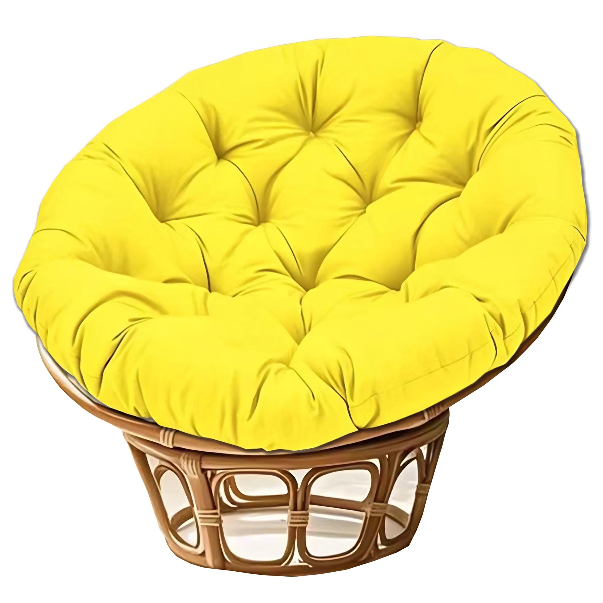 NMGBRDM Papasan Breathable Round Chair Cushion (Without Chairs),10cm Thick