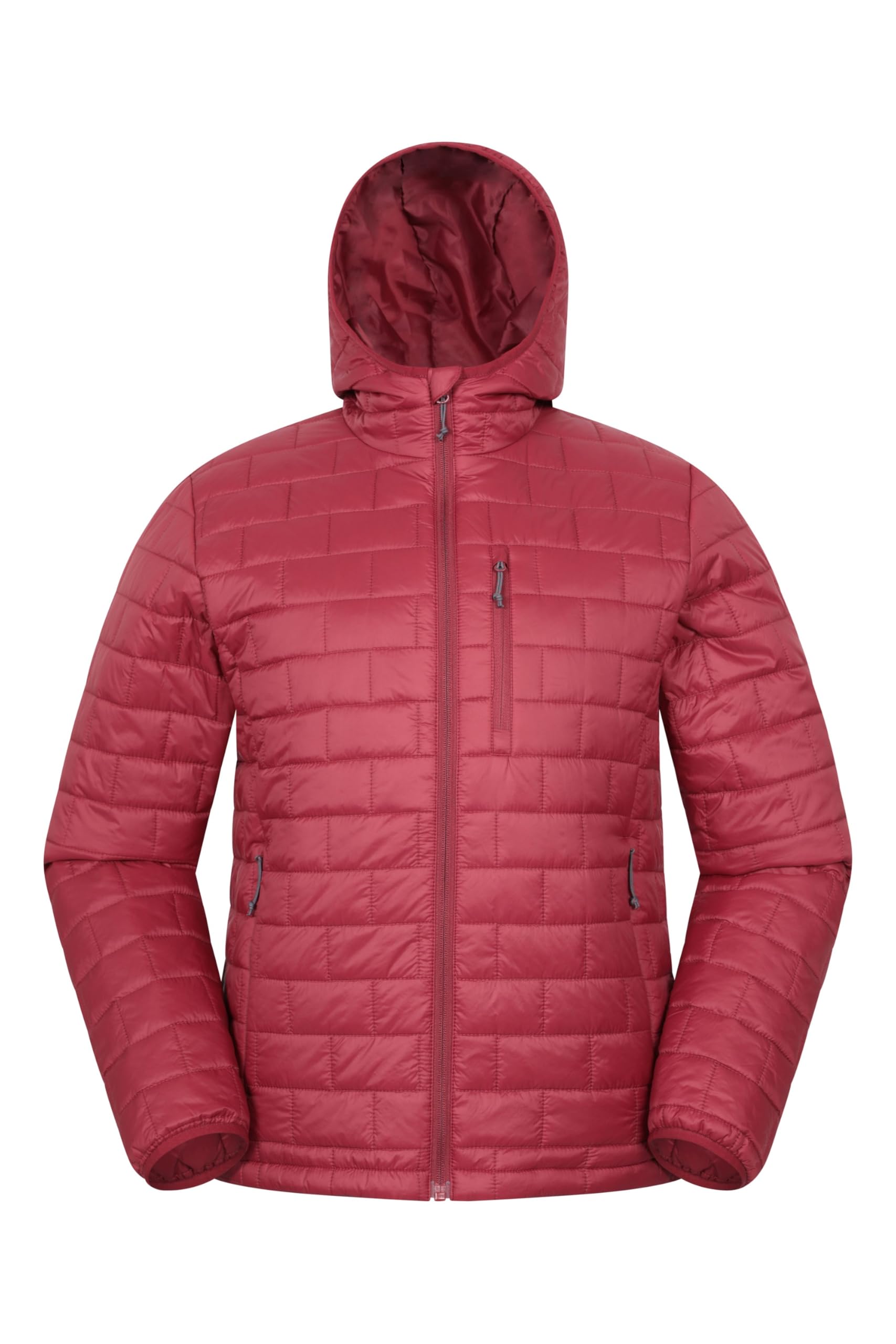Frost Shield Mens Hooded Lightweight Padded Jacket - Red