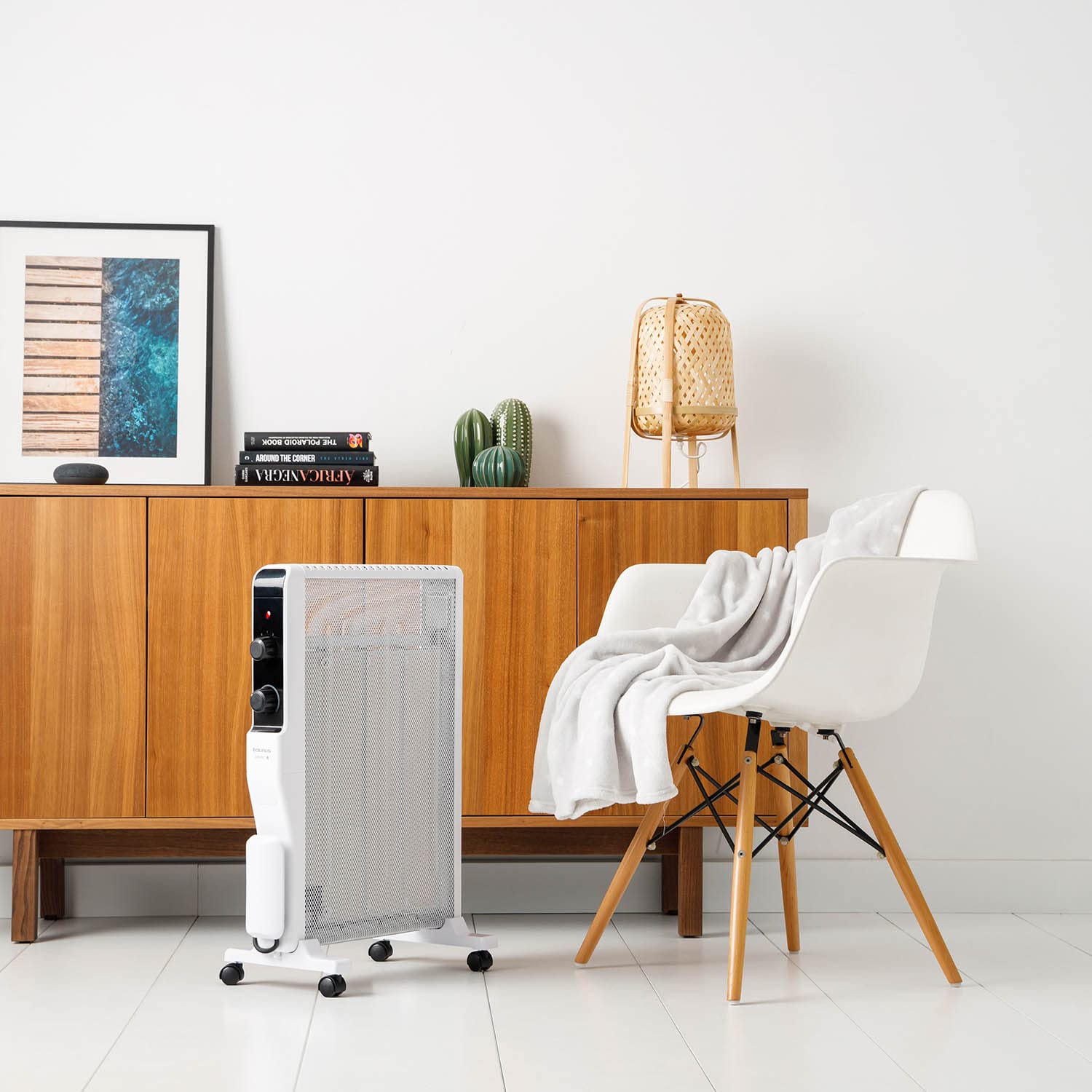 Taurus - Radiador Tropicano Mica 3D 1500 | Tecnología Mica Full | Potencia Ajustable 1500W | Calor Rápido y Silencioso | Protección IP24 y Seguridad