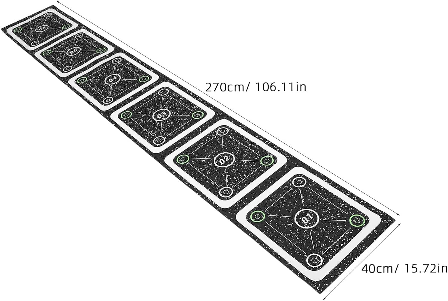 Agility Ladder Training Mat with Non-Slip Rubber Surface 6-Rung Speed and Foot Ladder for Soccer and Fitness Agility Workouts for Youth and Adult Sports Training