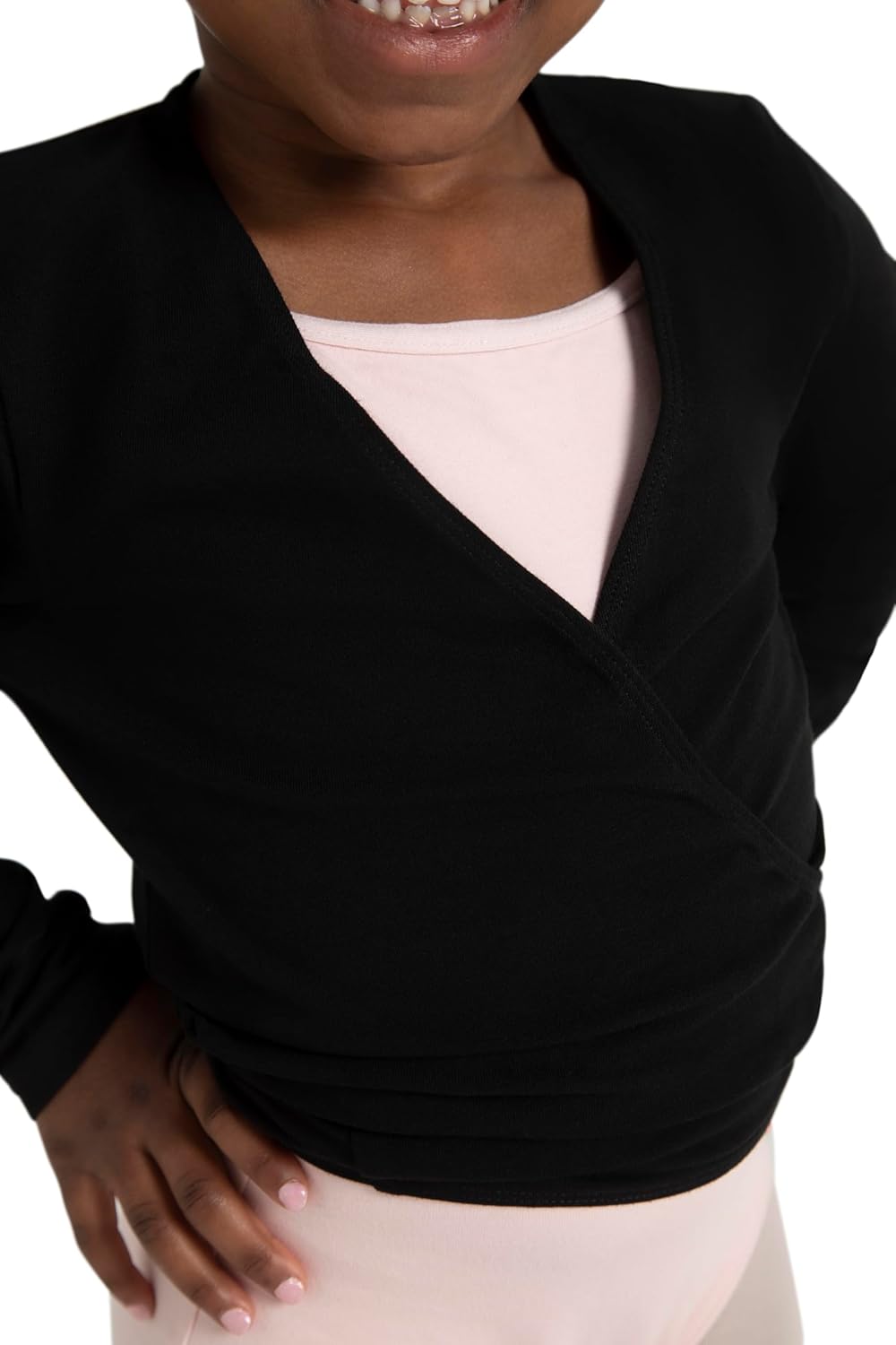 Capezio Little Girls' Classics Wrap Top - Image 6