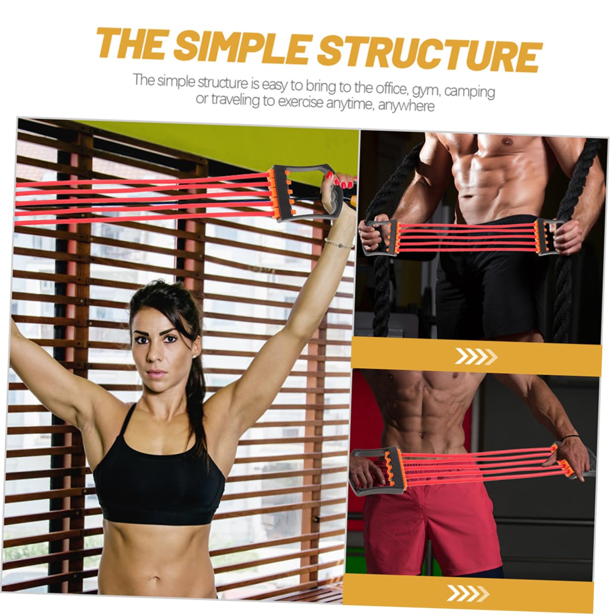 Toyvian 2 Pezzi Bande per Fitness con Maniglie Ergonomiche per Allenamenti Trazione e Muscolare Resistente e Antiscivolo per Palestra e Home Fitness