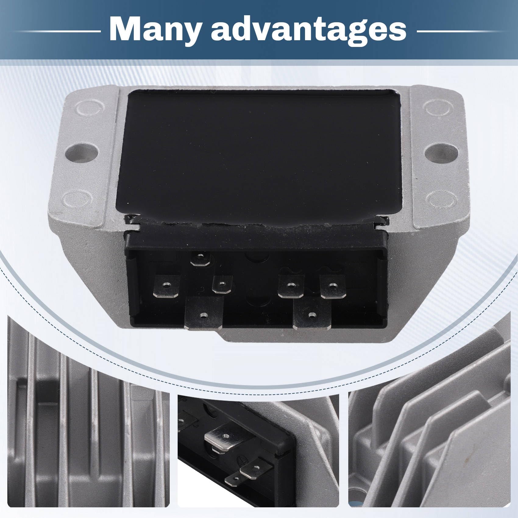 ED0073622940 Regulador de Voltaje de 12 V Compatible con para Lombardini Saprisa Ruggerini ED0073622290 ED0073624050