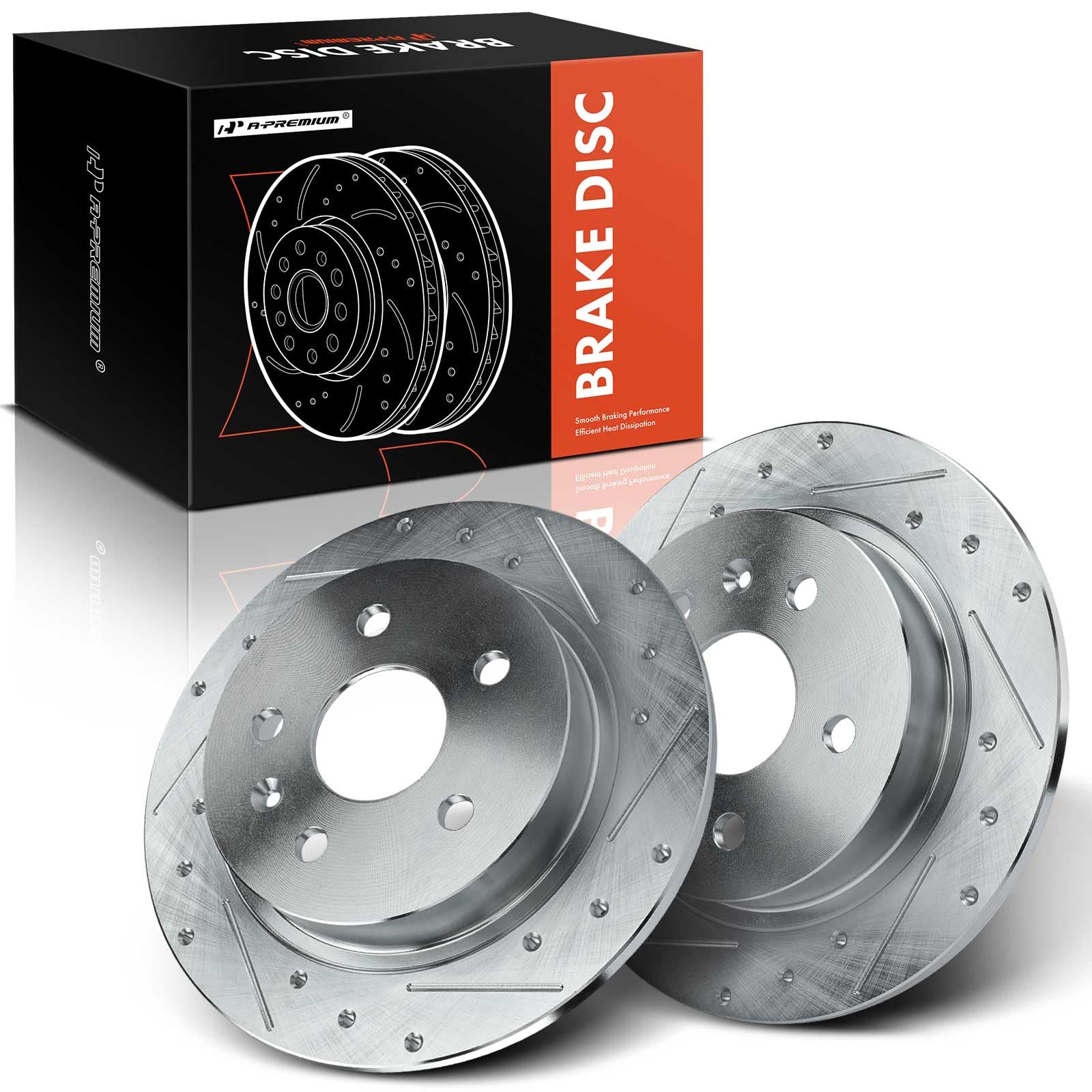 Photo 1 of ***SIMILAR ITEN=M****A-Premium 11.50 Inch (292.1mm) Rear Drilled and Slotted Disc Brake Rotors///HEAVY/HEAVY