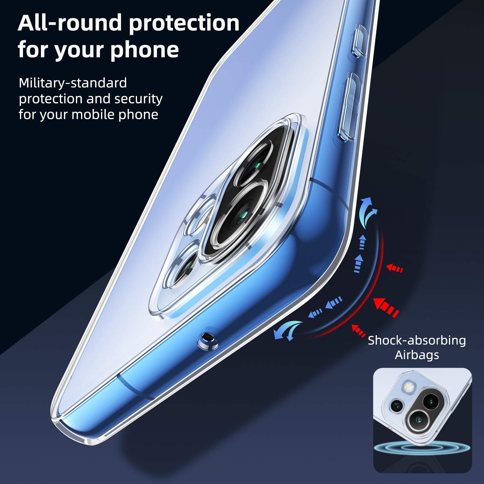 Coiwxmoi Coque Pour Xiaomi Mi 11 Lite 4G / 5G / 5G NE Avec 2