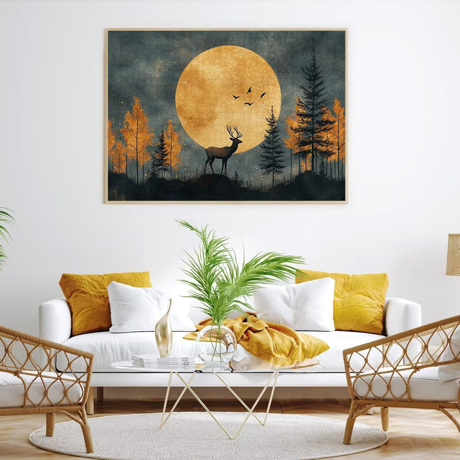 Puzzle dla dorosłych 2000, księżyc zwierzę, 99 x 70 cm, n-844