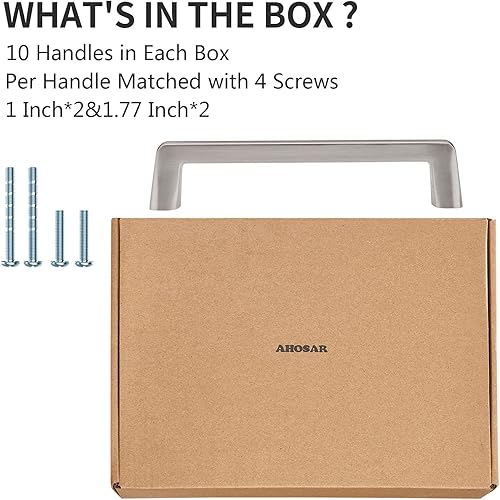 Miniatura 3 de Paquete de 10 manijas sólidas de aleación de zinc de 5 pulgadas, níquel satinado cepillado, tiradores de cajones, accesorios de muebles para