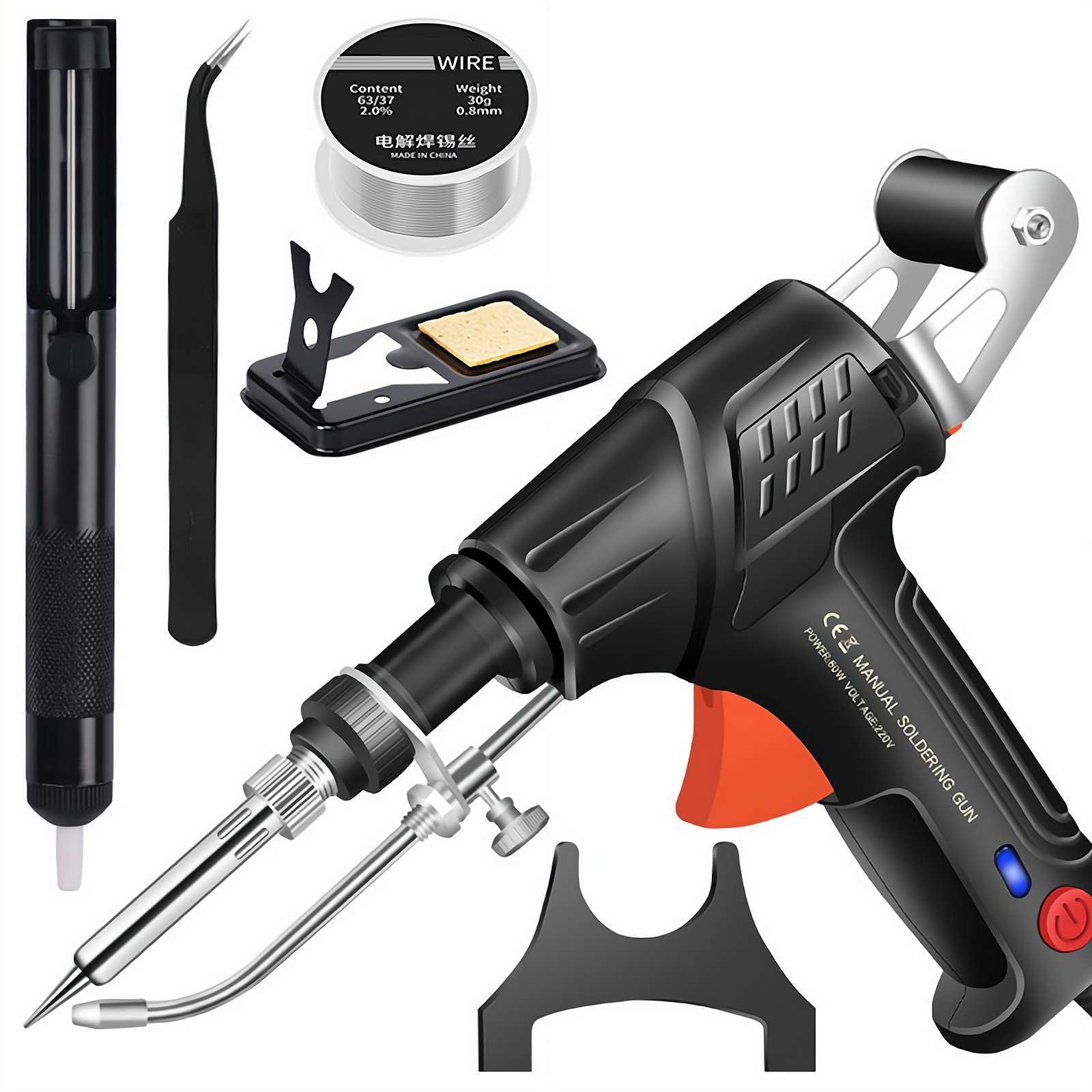 Internally Heated Industrial Laser Welding Tools, 2025 New Industrial Laser Welding Machine, Automatic Corded Solder Iron Internal Heat Electric Welding Tool, Soldering Iron Soldering Gun Set